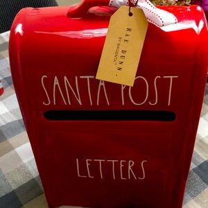Rae Dunn Santa Post Mailbox (Letters to Santa)